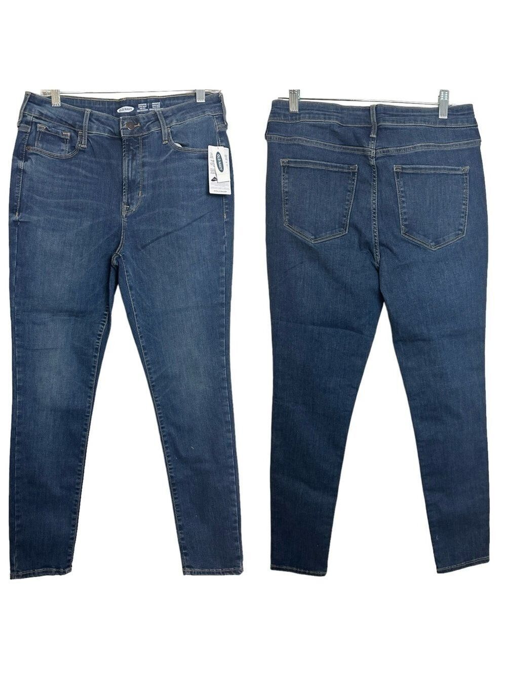 Old Navy Rockstar Super Skinny High Rise Built in Sculpt Medium Stretch Jeans